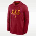 Playera de manga larga universitaria Nike Dri-FIT con gorro para hombre USC Sideline