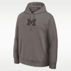 Michigan Washed Club Men's Nike College Pullover Hoodie