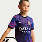 Paris Saint-Germain Deplasman Nike Dri-FIT Maç Öncesi Genç Çocuk Futbol Üstü
