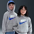 Sudadera con gorro para niños talla grande Nike Sportswear Club Fleece