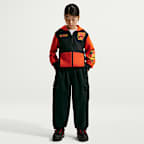 Sudadera con gorro de tejido Fleece de cierre completo para niños talla grande Nike Sportswear Club