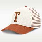 Gorra universitaria Nike Dri-FIT ajustable y con estructura A-Frame para hombre Texas Origin of Speed Rise