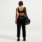Pants Dri-FIT de tiro medio para mujer Nike Studio Fleece Sport