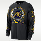 Los Angeles Lakers Courtside Men's Nike NBA Long-Sleeve T-Shirt