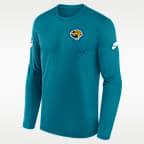 Playera de manga larga Nike Dri-FIT de la NFL para hombre Jacksonville Jaguars Alt Legend Small Logo