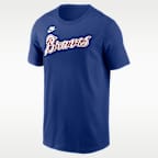 Hank Aaron Atlanta Braves Cooperstown Fuse Men's Nike MLB T-Shirt