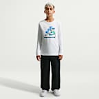 Playera de manga larga para niños grandes Nike Sportswear