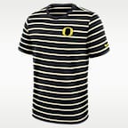 Playera universitaria Nike para hombre Oregon Athletic Prep Legacy Summit Stripe