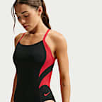 Traje de baño de una sola pieza con espalda deportiva para mujer Nike Swim HydraStrong Fly