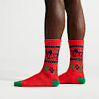 Nike Everyday Plus Cushioned Winter Wonderland Crew Socks (2 Pairs)
