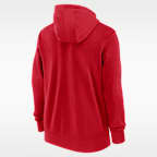 Sudadera con gorro Nike de la MLB de cierre completo para hombre Boston Red Sox Lockup