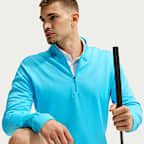 Playera de golf de medio cierre Nike Velocity Therma-FIT para hombre