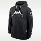 Sudadera con gorro sin cierre Nike Dri-FIT de la NFL para hombre Los Angeles Chargers Salute to Service Sideline