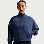 Playera Dri-FIT oversized de medio cierre para mujer Nike 24.7 ImpossiblySoft