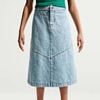 Nike Sportswear Big Kids' Denim Midi Skirt
