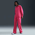 Nike Sportswear Club Fleece Women's Mid-Rise Wide-Leg Sweatpants