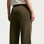 Pants de tiro medio y pierna amplia para mujer Nike Studio Fleece Medium Weight