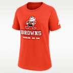 Playera Nike Dri-FIT de la NFL para mujer Cleveland Browns Sideline Alt