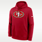 Sudadera con gorro sin cierre Nike de la NFL para hombre San Francisco 49ers Primetime Club Logo