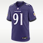 Trey Hendrickson Baltimore Ravens Men's Nike NFL Game Jersey