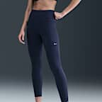 Højtaljede Nike Tempo 7/8-løbeleggings til kvinder