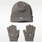 Nike Big Kids' Club Beanie and Gloves Set
