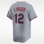 Jersey Nike Dri-FIT ADV de la MLB Limited para hombre Francisco Lindor New York Mets