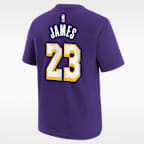 Lebron James Los Angeles Lakers Statement Edition Big Kids' NBA T-Shirt