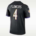 Zay Flowers Baltimore Ravens Men's Nike Dri-FIT NFL Legend Jersey