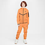 Sudadera con gorro con cierre completo para niños grandes Nike Sportswear Tech Fleece