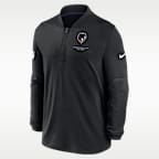 Playera Nike Dri-FIT de la NFL de medio cierre para hombre Baltimore Ravens Sideline
