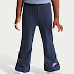 Conjunto de leggings acampanados y sudadera de cuello redondo con volantes infantil Nike