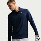 Nike Velocity Dri-FIT golfpolo met logo op de borst en lange mouwen voor heren
