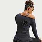 Camisola de manga comprida Dri-FIT Nike One Relaxed para mulher