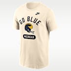 Playera universitaria Nike para hombre Michigan Legacy Arch Helmet