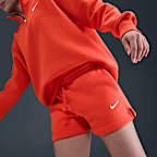 Shorts de tiro medio de 10 cm para mujer Nike Sportswear Phoenix Fleece