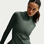 Nike Langarm-Jacke mit durchgehendem Reißverschluss (Damen)