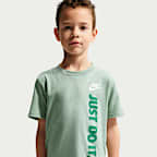 Nike Sportswear Younger Kids' 'Just Do It' Graphic T-Shirt and Mesh Shorts Set