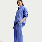 Pants de tiro alto de pierna amplia para mujer Nike Sportswear Phoenix Fleece