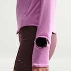 나이키 스위프트 여성 드라이 핏 UV 쿼터집 러닝 탑