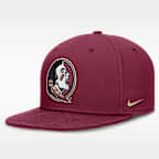 Gorra universitaria Nike Dri-FIT ajustada para hombre Florida State Seminoles On-Field Pro