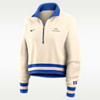 Duke Legacy Women's Nike College Cropped 1/4-Zip Crew