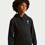 Inter Milan City Side Nike Football Fleece Genç Çocuk Kapüşonlu Üstü