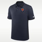 Chicago Bears Sideline Victory Stripe Men's Nike Dri-FIT NFL Polo