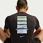 Playera de correr de manga corta Dri-FIT para hombre Nike Miler