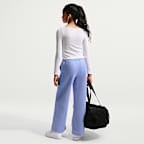 Pants con dobladillo abierto para niña Nike Sportswear Studio Fleece