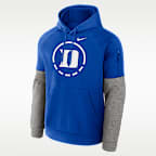 Sudadera con gorro sin cierre universitaria Nike Therma-FIT para hombre Duke Primetime