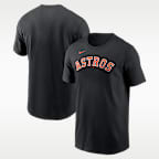 Playera de manga corta Nike de la MLB para hombre Houston Astros