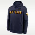 West Virginia Sideline Club Men's Nike College Pullover Hoodie