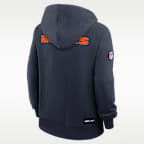 Sudadera con gorro sin cierre Nike Dri-FIT de la NFL para mujer Chicago Bears Sideline